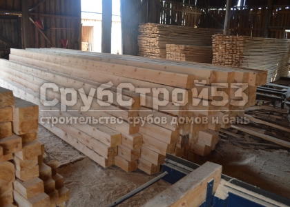 Обрезной брус 100х150 и 150х150